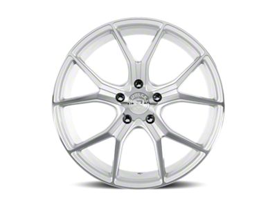 Dolce Performance Element Gloss Silver Machined Face Wheel; 19x9.5 (15-23 Mustang GT, EcoBoost, V6)