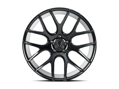 Dolce Performance Monza Gloss Black Wheel; Rear Only; 20x10 (15-23 Mustang GT, EcoBoost, V6)