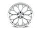 Dolce Performance Pista Gloss Silver Machined Face Wheel; 19x9.5 (15-23 Mustang GT, EcoBoost, V6)