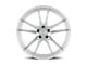 Dolce Performance Vain Gloss Silver Machined Face Wheel; 19x8.5 (15-23 Mustang GT, EcoBoost, V6)