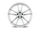 Dolce Performance Vain Gloss Silver Machined Face Wheel; 20x8.5 (15-23 Mustang GT, EcoBoost, V6)