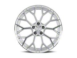 Dolce Performance Pista Gloss Silver Machined Face Wheel; 20x10 (16-24 Camaro)