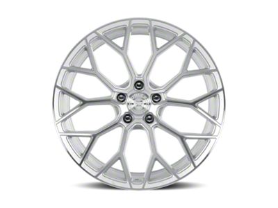 Dolce Performance Pista Gloss Silver Machined Face Wheel; 19x9.5 (2024 Mustang)
