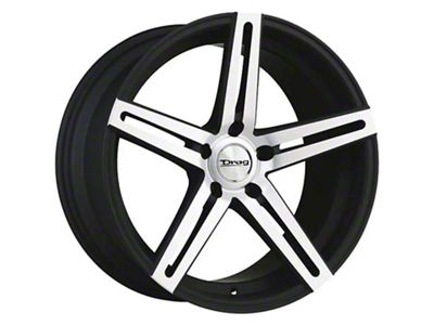 Drag Wheels DR60 Flat Black with Machined Face Wheel; 20x10 (06-10 RWD Charger)