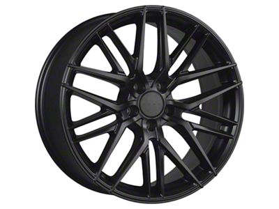Drag Wheels DR77 Flat Black Wheel; 18x8 (06-10 RWD Charger w/o Brembo)