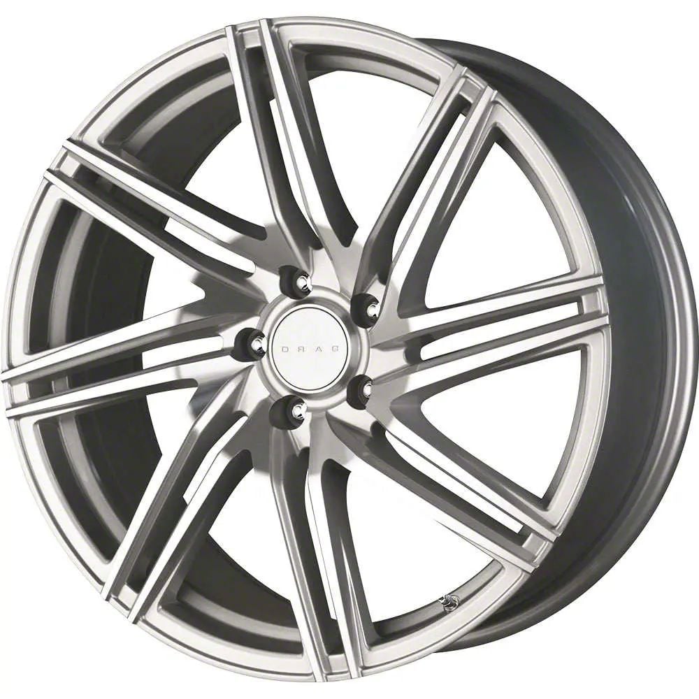 Drag Wheels Camaro DR70 Silver with Machined Face Wheel; 20x8.5 ...