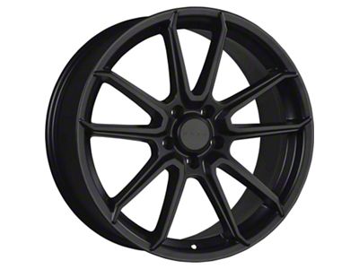 Drag Wheels DR76 Flat Black Wheel; 20x9 (10-15 Camaro)