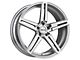 Drag Wheels DR60 Silver with Machined Face Wheel; 20x10 (16-24 Camaro)