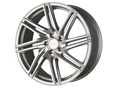 Drag Wheels DR70 Silver with Machined Face Wheel; 20x8.5 (16-24 Camaro)