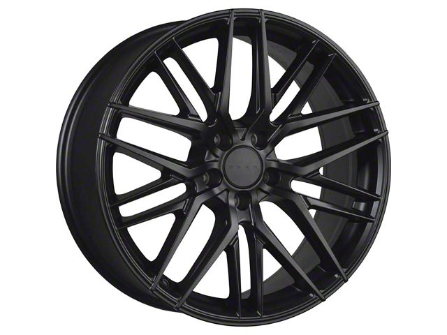 Drag Wheels DR77 Flat Black Wheel; 18x8 (17-23 AWD Challenger)
