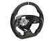 Drake Muscle Cars Steering Wheel; Carbon Fiber with Leather Grips (16-24 Camaro w/ Heated Steering Wheel)