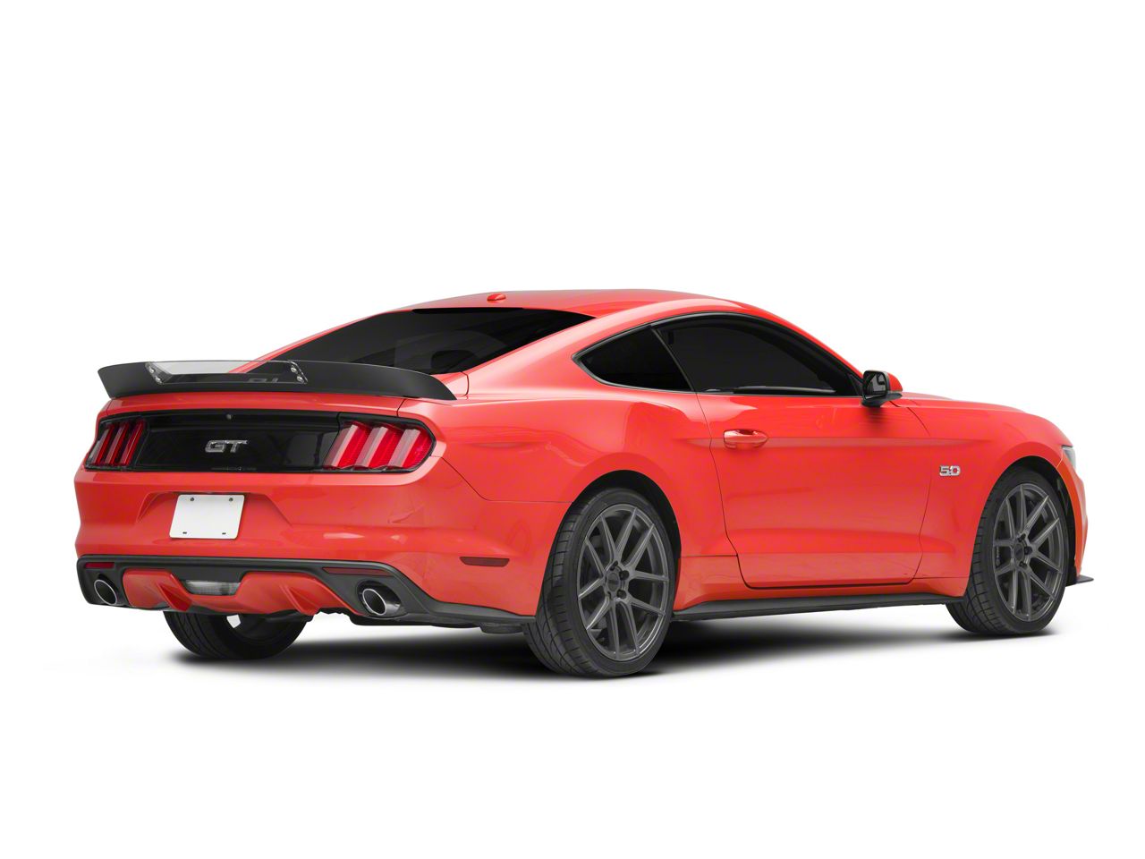 Drake Muscle Cars Mustang Wicker Bill Style Rear Spoiler; Satin Black ...