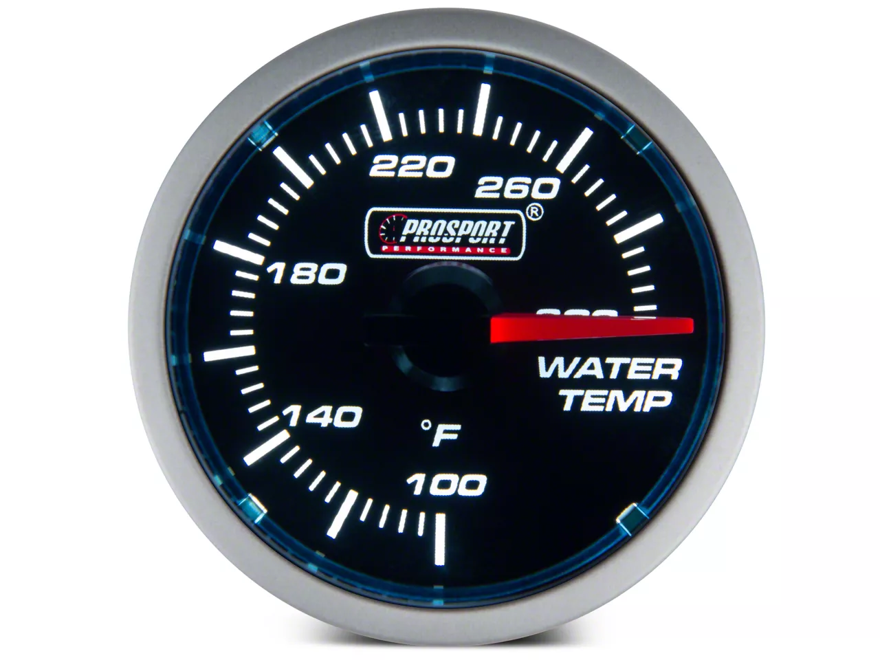  Water Temperature Gauge- Waterproof Electrical White LED  Performance Series 52mm (2 1/16) : Automotive