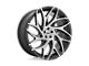 DUB G.O.A.T. Brushed Face with Gloss Black Dark Tint Spokes Wheel; 20x9 (05-09 Mustang)