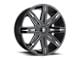 DUB Stacks Gloss Black Milled Wheel; 22x9.5 (05-09 Mustang)