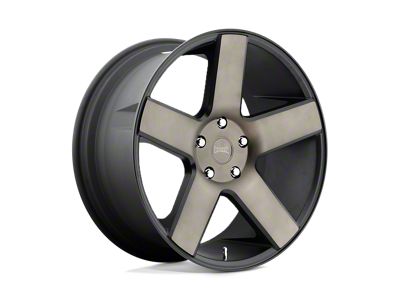 DUB Baller Matte Black with Double Dark Tint Wheel; Rear Only; 24x10; 20mm Offset (06-10 Charger)