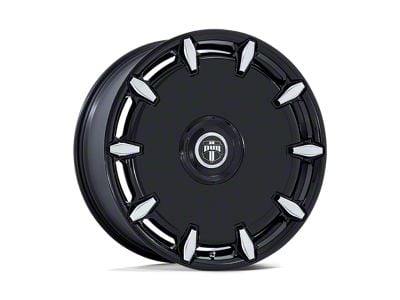 DUB Cheef Gloss Black Milled Wheel; 24x9; 38mm Offset (06-10 Charger, Excluding SRT8)