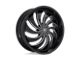 DUB Cojones Gloss Black Milled Wheel; Rear Only; 24x10 (06-10 Charger)