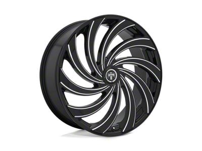 DUB Delish Gloss Black Milled Wheel; 24x9 (06-10 Charger)