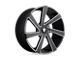 DUB Directa Matte Black Milled Wheel; Rear Only; 24x10 (06-10 Charger)