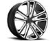 DUB Flex Gloss Black Milled Wheel; 22x9.5 (06-10 RWD Charger)