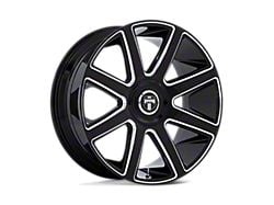 DUB Pull Gloss Black Milled Wheel; 24x9 (06-10 Charger, Excluding SRT8)