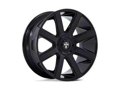 DUB Pull Gloss Black Wheel; Rear Only; 24x10; 15mm Offset (06-10 Charger)