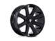 DUB Pull Gloss Black Wheel; Rear Only; 24x10 (06-10 Charger)