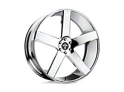 DUB Baller Chrome Wheel; Rear Only; 24x10 (10-15 Camaro)