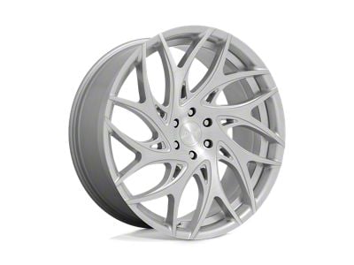 DUB G.O.A.T. Silver Brushed Face Wheel; 20x9 (10-14 Mustang)