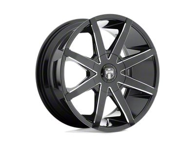 DUB Push Gloss Black Milled Wheel; 20x8.5 (10-14 Mustang)