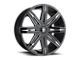 DUB Stacks Gloss Black Milled Wheel; 22x9.5 (10-14 Mustang)