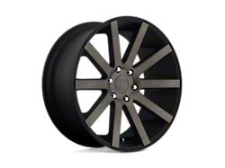 DUB Calla Matte Black with Double Dark Tint Wheel; 22x9 (15-23 Mustang GT w/o Performance Pack, , V6)