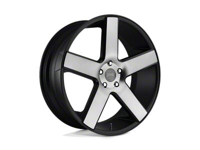 DUB Baller Matte Black with Double Dark Tint Wheel; 22x8.5; 35mm Offset (16-24 Camaro, Excluding SS w/ 6-Piston Front Calipers & ZL1)