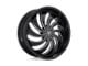 DUB Cojones Gloss Black Milled Wheel; Rear Only; 24x10 (08-23 RWD Challenger, Excluding Widebody)