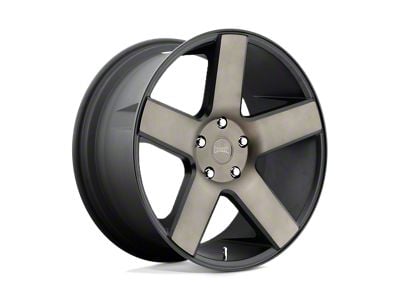 DUB Baller Matte Black with Double Dark Tint Wheel; Rear Only; 24x10; 20mm Offset (11-23 RWD Charger, Excluding Widebody)