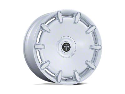 DUB Cheef Silver Machined Wheel; 24x9 (11-23 RWD Charger, Excluding Widebody)