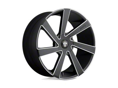 DUB Directa Matte Black Milled Wheel; Rear Only; 24x10 (11-23 RWD Charger, Excluding Widebody)