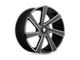 DUB Directa Matte Black Milled Wheel; Rear Only; 24x10 (11-23 RWD Charger, Excluding Widebody)