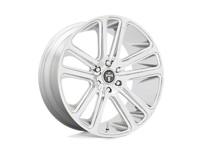 DUB Flex Chrome Wheel; Rear Only; 24x10 (11-23 RWD Charger, Excluding Widebody)