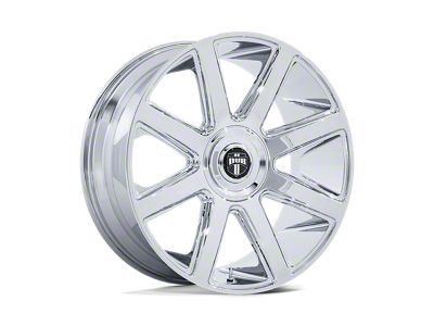 DUB Pull Chrome Wheel; Rear Only; 24x10; 15mm Offset (11-23 RWD Charger, Excluding Widebody)