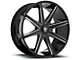 DUB Push Gloss Black Milled Wheel; 20x8.5 (15-23 Mustang GT, EcoBoost, V6)