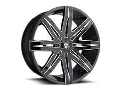 DUB Stacks Gloss Black Milled Wheel; 22x9.5 (2024 Mustang)