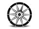 Dynamic Racing Wheels D19 Gloss Black Machined Wheel; 18x8 (2024 Mustang EcoBoost w/o Performance Pack)