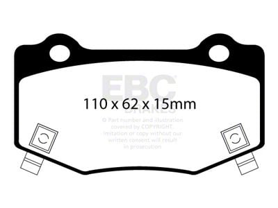 EBC Brakes Stage 4 Redstuff Brake Rotor and Pad Kit; Rear (16-24 Camaro SS)