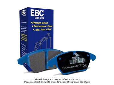 EBC Brakes Bluestuff NDX Fastest Street and Race High-Friction Metallic Brake Pads; Rear Pair (08-10 6.1L HEMI Challenger; 11-23 6.2L HEMI, 6.4L HEMI Challenger w/ Brembo Calipers)