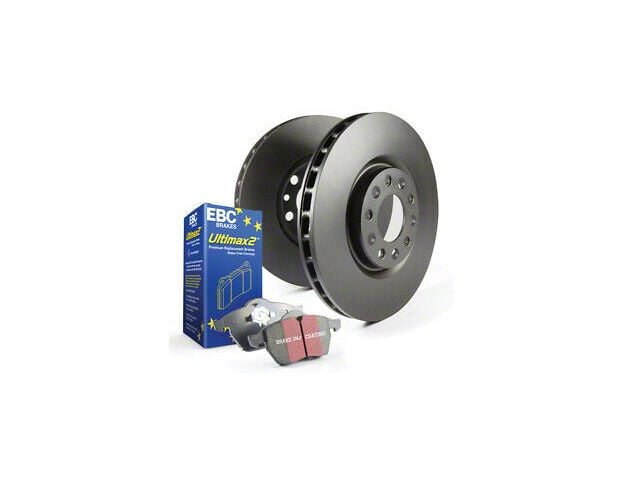 EBC Brakes Stage 1 Ultimax Brake Rotor and Pad Kit; Rear (09-10 Charger SE; 09-10 Charger SXT w/ Solid Rear Rotors; 11-23 V6 Charger)