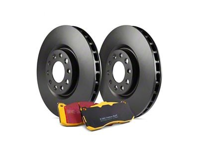 EBC Brakes Stage 13 Yellowstuff Brake Rotor and Pad Kit; Front (06-10 2.7L, 3.5L Charger SE; 06-10 Charger SXT w/ Solid Rear Rotors; 11-23 V6 Charger w/ Solid Rear Rotors)