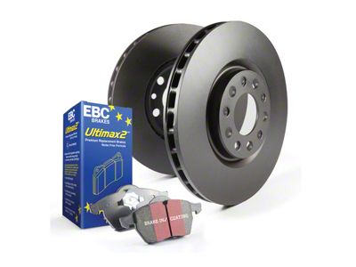 EBC Brakes Stage 20 Ultimax Brake Rotor and Pad Kit; Front and Rear (12-23 3.6L Charger w/ Vented Rear Rotors; 11-23 5.7L HEMI Charger R/T)
