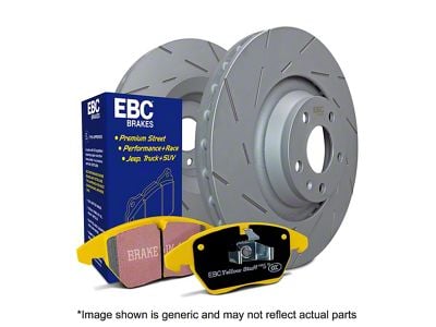 EBC Brakes Stage 9 Yellowstuff Brake Rotor and Pad Kit; Front (06-10 Charger SXT w/ Vented Rear Rotors; 06-11 5.7L HEMI Charger; 11-23 V6 Charger w/ Vented Rear Rotors)